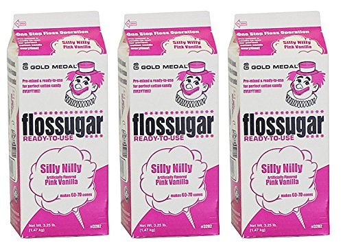 Cotton Candy Sugar Floss-Three Pack (Pink Vanilla) N4