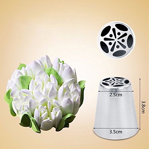Pastry Tips Set 5Pcs/Lot Russian Tulip Icing Piping Nozzles Kitchen Cake Decoration Decor Tips Tool #83838 N4