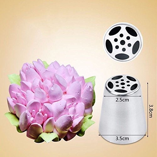 Pastry Tips Set 5Pcs/Lot Russian Tulip Icing Piping Nozzles Kitchen Cake Decoration Decor Tips Tool #83838 N5