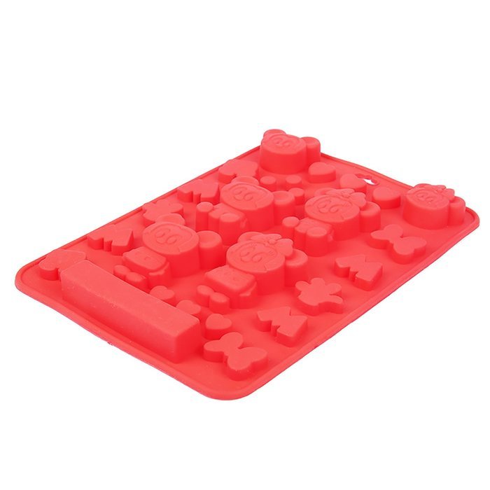 Ebake Reusable Cartoon Winnie Silicone Mold for Cake, Chocolate, Jelly, Candy and Ice cubes (Yellow) N9