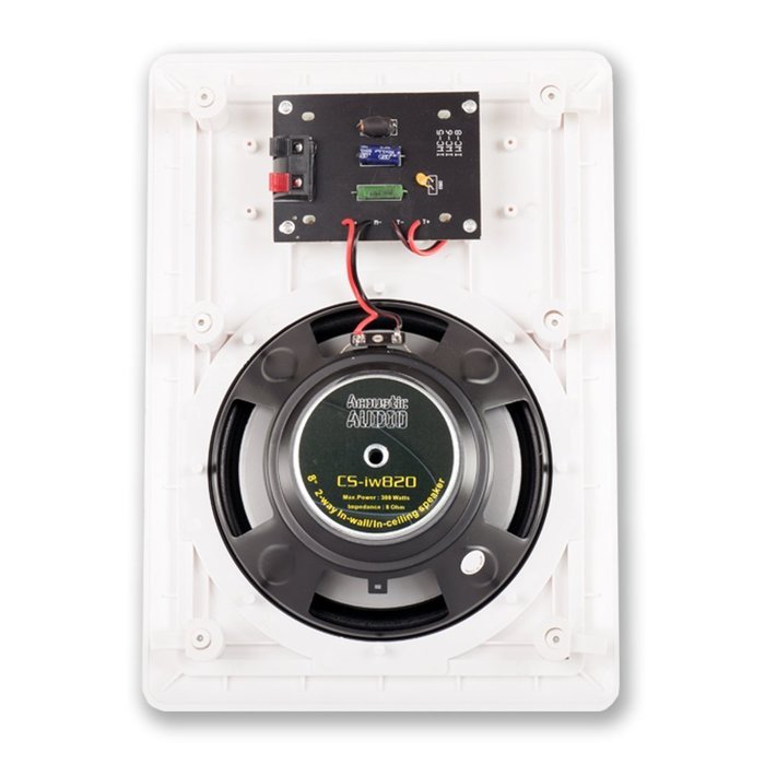Acoustic Audio CS-IW820 In Wall 8" Home Theater 3 Speaker Set 2 Way 900 Watt CS-IW820-3S