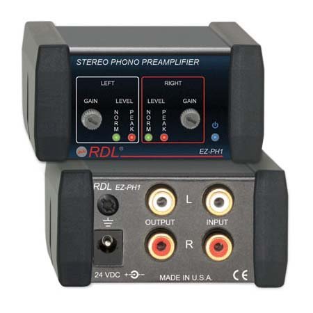 RDL EZ-PH1 Stereo Turntable Preamplifier