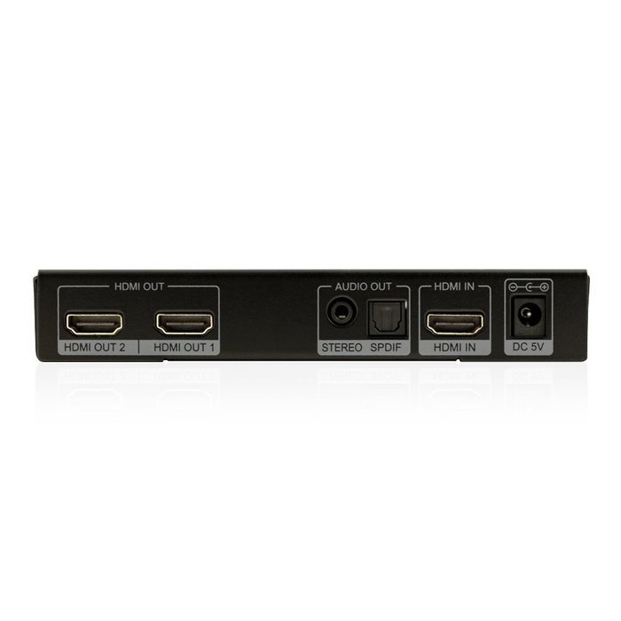 HDelity HDMI Splitter 1x2 4K2K with Audio (1 input 2 outputs) - 3D, EDID, IR, v1.4 - Active Amplifier - 1080p... N5