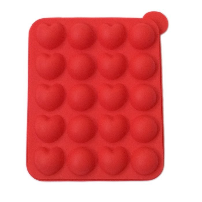Cake Pop Silicone Tray Mother's Day Present Mold 20 Heart Shape and Lollipop Molds Sticks Included N4