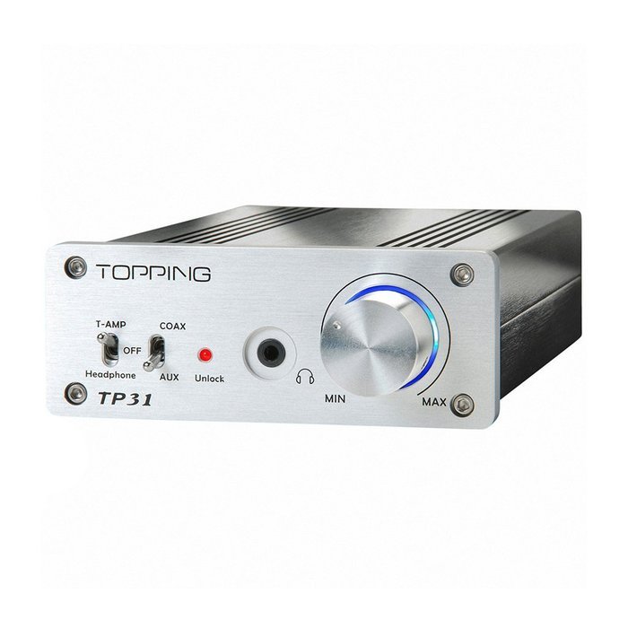Topping TP31 Class T Amplifier Coaxial 24Bit/192kHz DAC with Headphone Amp Stereo Head AMP N5