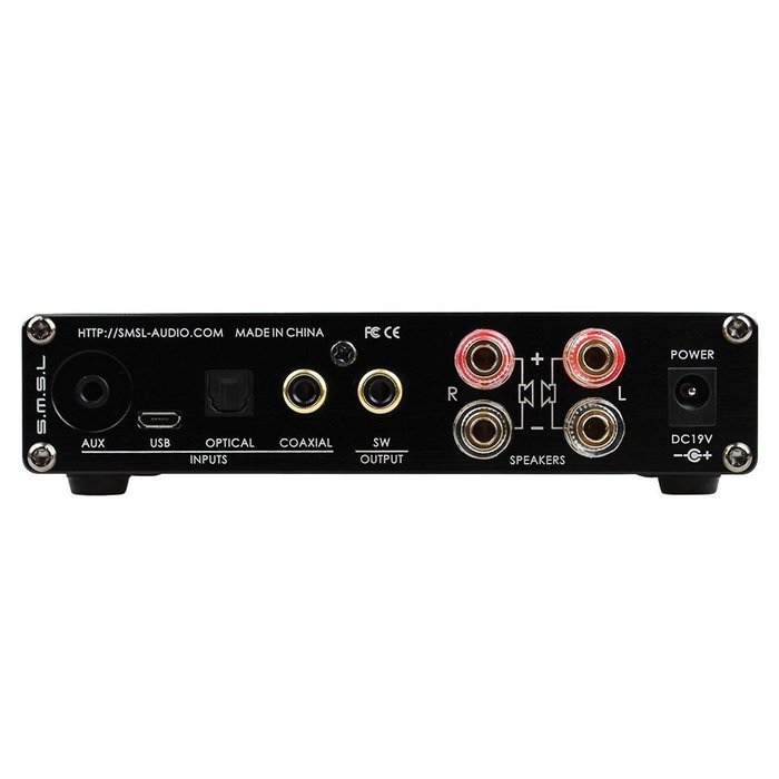 HONGYU SMSL Q5 Pro Stereo Remote Control HiFi Pure Digital Amplifier USB Coax Optic Input 192KHZ 44Bit Audio Power... N19