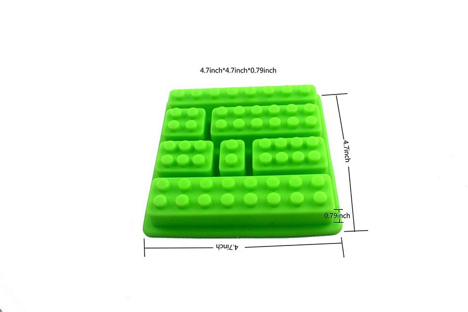 Lovelyou Building Bricks Molds - Building Blocks - Lego Mold, Silicone Baking Molds, Chocolate Molds, Ice Cube... N5