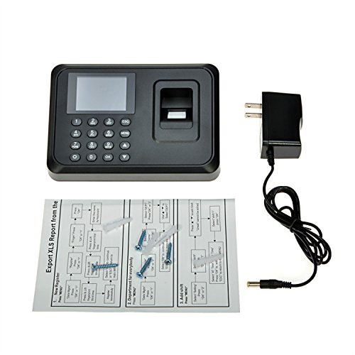 Utility Precision A6 2.4" TFT Fingerprint Time Attendance Clock Employee Payroll Recorder for Company, Hospital... N5