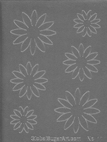 Crystal Flowers Gerbera Daisy Gelatin Veining Sheet by Chef Alan Tetreault