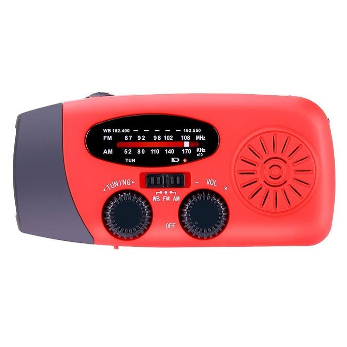 [2016 Upgraded Version] GHB Solar Hand Crank Radio Self Powered Weather Emergency Radio AM/FM/NOAA/WB Dynamo LED... N6