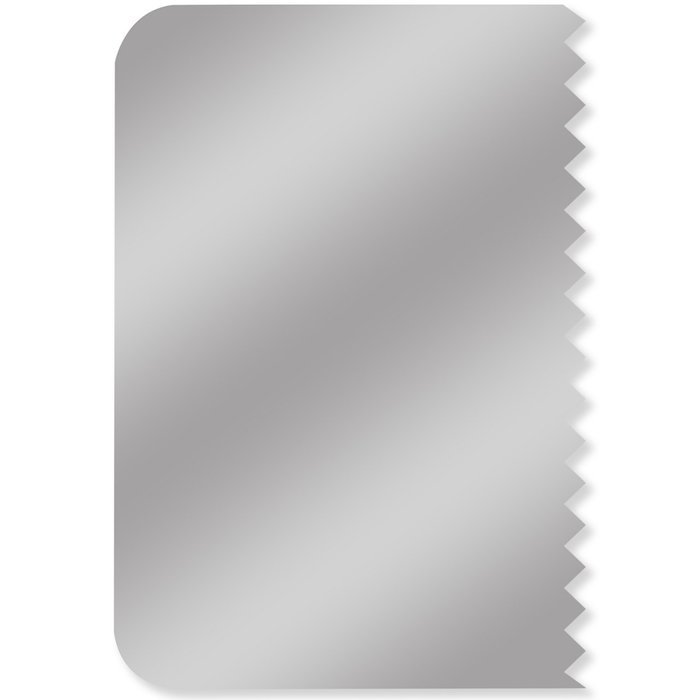 PME Stainless Steel Combed Patterned Edge Side Scraper Cake Decorating Icing