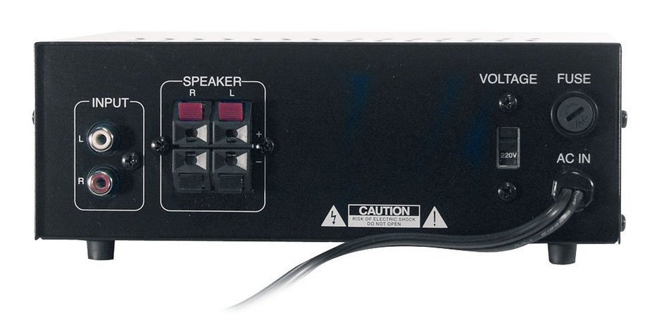 Pyle Audio System for Home, Studio, Bar etc. - PCA3 Mini 2x75W Stereo Power Amplifier - PCB3BK 3'' 100 Watt Black... N4