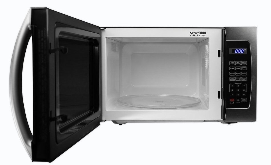 Farberware FMWO13AHTBKE Professional 1000W Microwave Oven, 1.3 cu. ft., Stainless Steel