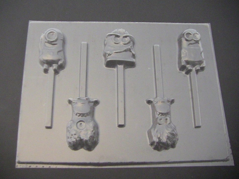 Lovable You Chocolate Candy Lollipop Mold Despicable Me Minion