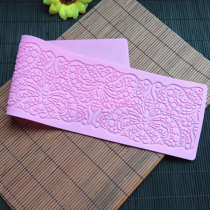 Silicone Lace, KOOTIPS Vines & Scrolls Cake Decorating Mold, Decorating Tools, Embossing Cake Fondant Mold, Sugar...