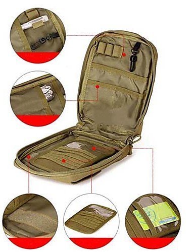 SB@Military Style Outdoor Sports Waist Bag-Shoulder Bag For 7 Inch Pad Coyote N4
