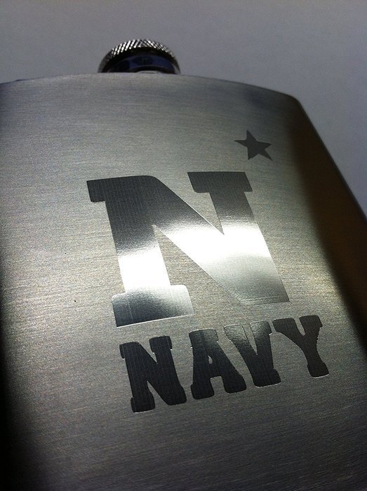 Top Shelf Flasks Stitched American Flag Flask, 6 oz N4