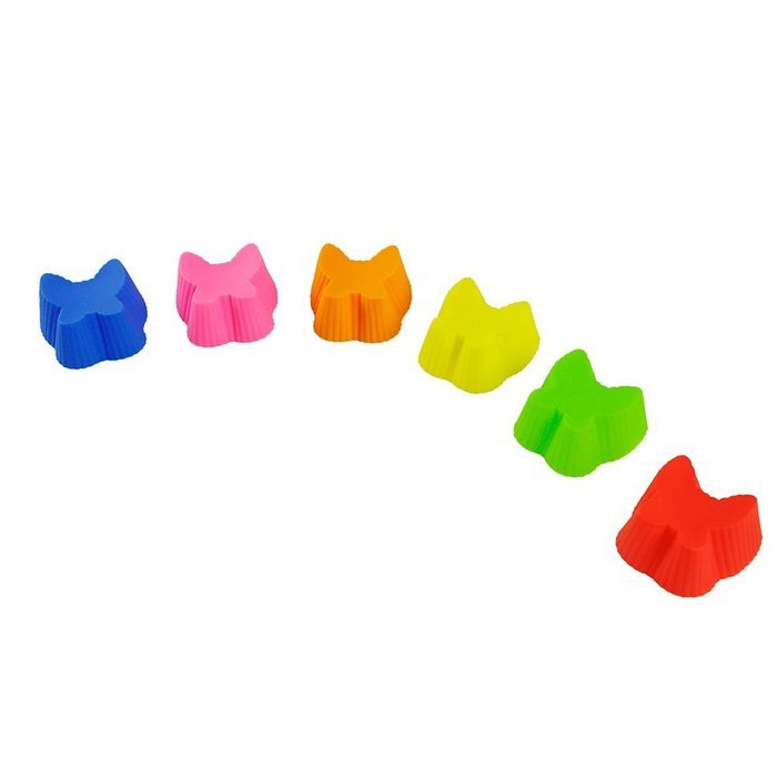 TANGCHU 24-pack Reusable Silicone Muffin Baking Cups Cupcake Liners Baking Molds Triangle Shape N4