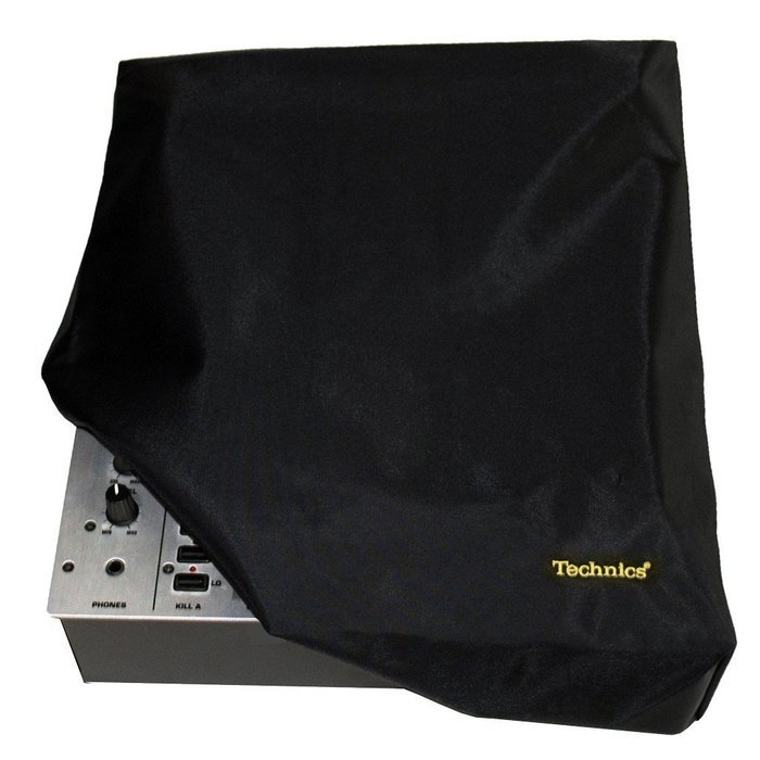 Technics: Mixer Cover - Black / Gold Embroidered N2