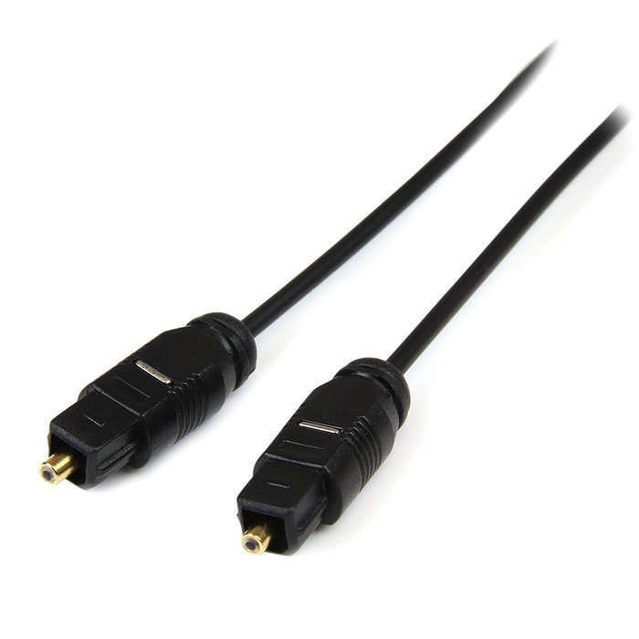 StarTech.com 15 ft Thin Toslink Digital Optical SPDIF Audio Cable - 15ft / 15 Feet Optical Audio Cable