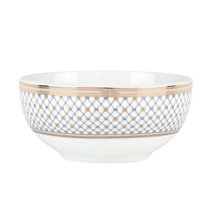 Lenox Gorham Chancellor Blue All Purpose Bowl, White