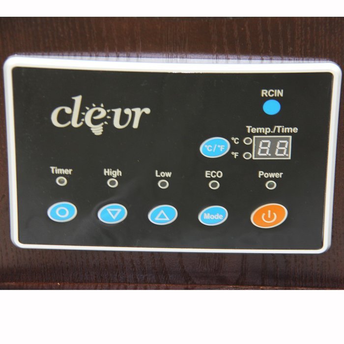 Clevr Portable Electric 1500w Infrared Heater Quartz Wood 1200 SQFT Fireplace N3