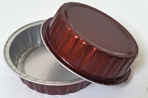 KEISEN 3 2/5" mini Disposable Aluminum Foil Cups 80ml 3oz 100/PK for Muffin Cupcake Baking Bake Utility Ramekin... N3