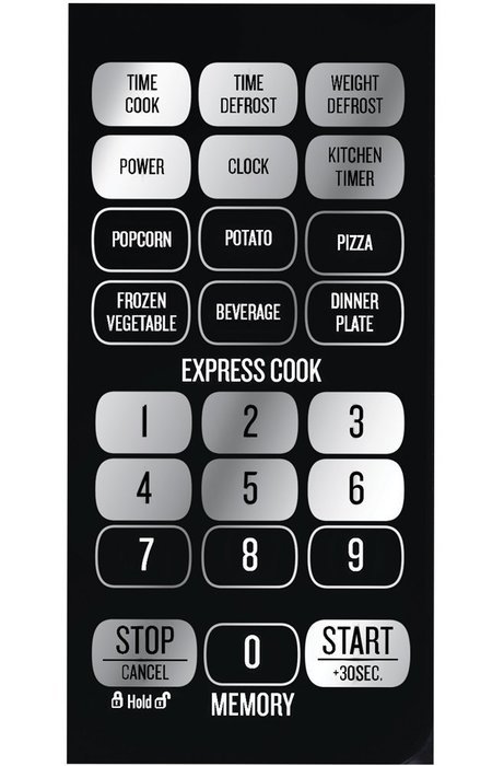 Bella 700-Watt Compact Microwave Oven, 0.7 Cubic Feet, White with Chrome N11