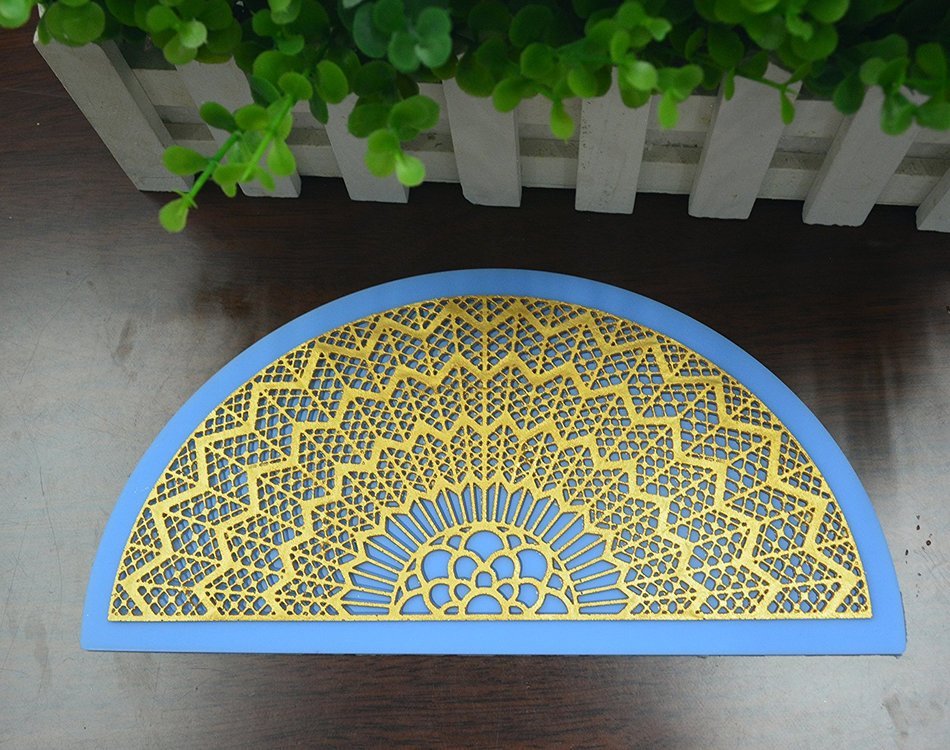 Art Deco Doilly SLM027 Silicone Cake Lace Mat Edible Sugar Mold - Large N2