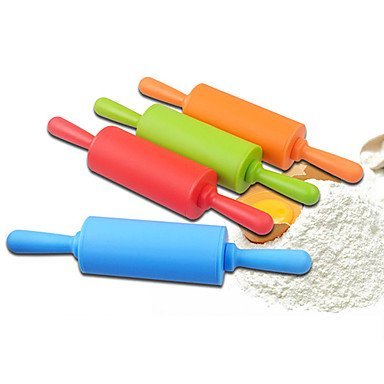Y&XL&H Mini Silicone Rolling Pin Dia.4.3cm x L 22cm Food Safe Silicone Material Random Colors N2
