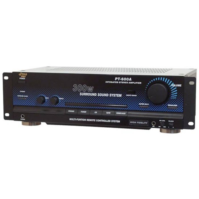 Pyle PT600A Stereo Receiver Amplifier 300W 6 Inputs Consumer Electronics