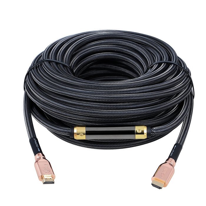 Czoom HDMI Cable High Speed 100 Feet - Nylon Braided Cord - Gold Plated Connectors - Supports 2160P(4K),3D,with...