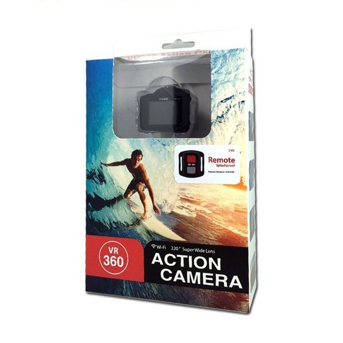Action Camera R360 Wide Angle 190 Degree WiFi Waterproof Camera 1920X1440 /30fps Full HD Cam 1.5 Screen 2.4G Remote...