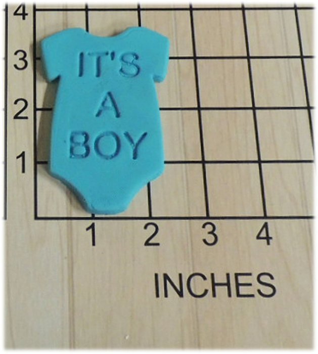 Onesie It's a Boy Shape Baby Shower Gender Reveal Cookie Cutter and Stamp #1098 N2