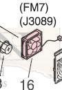 Hp Laserjet 9500 Rh7-1564-000cn Fan Fm7