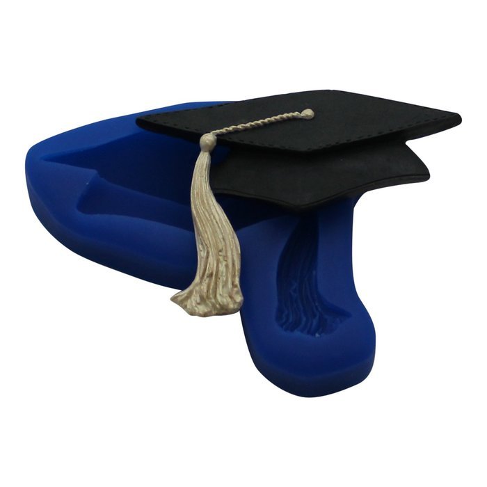 First Impressions Molds MN298 Silicone Mold, Graduation Cap