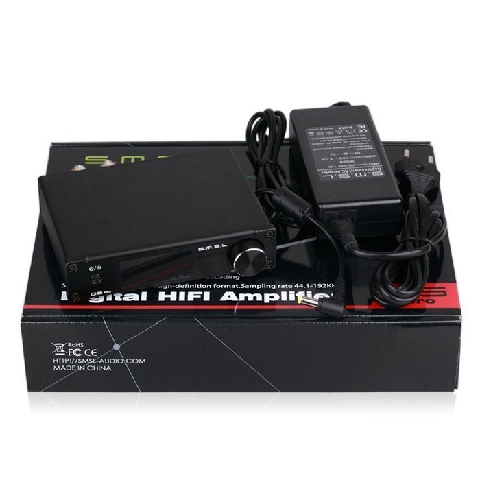 HONGYU SMSL Q5 Pro Stereo Remote Control HiFi Pure Digital Amplifier USB Coax Optic Input 192KHZ 44Bit Audio Power... N21