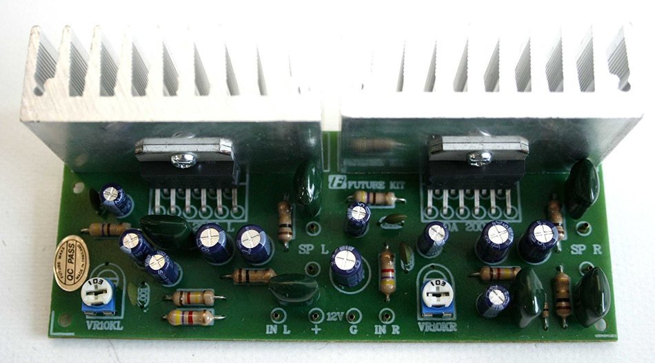 SMALL POWER AMPLIFIER BTL 15+15 W STEREO ASSEMBLED KIT FA608