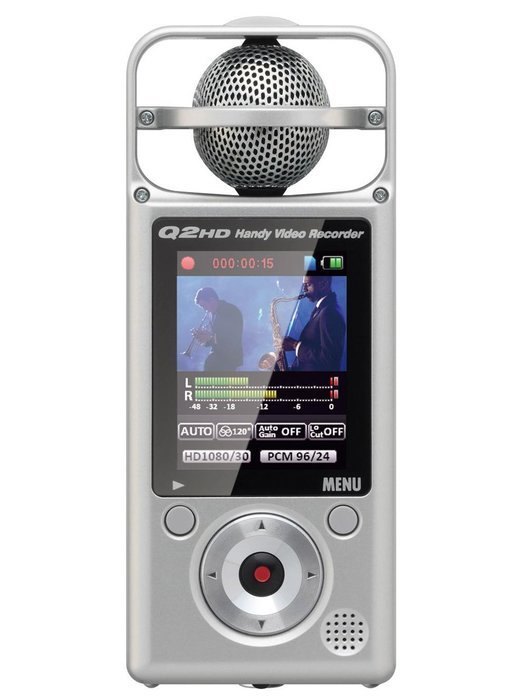 Zoom Q2HD Handy Video Recorder with Case, Mini Tripod, USB Cable, HDMI Cable, AC Adapter, and Windscreen Bundle N2