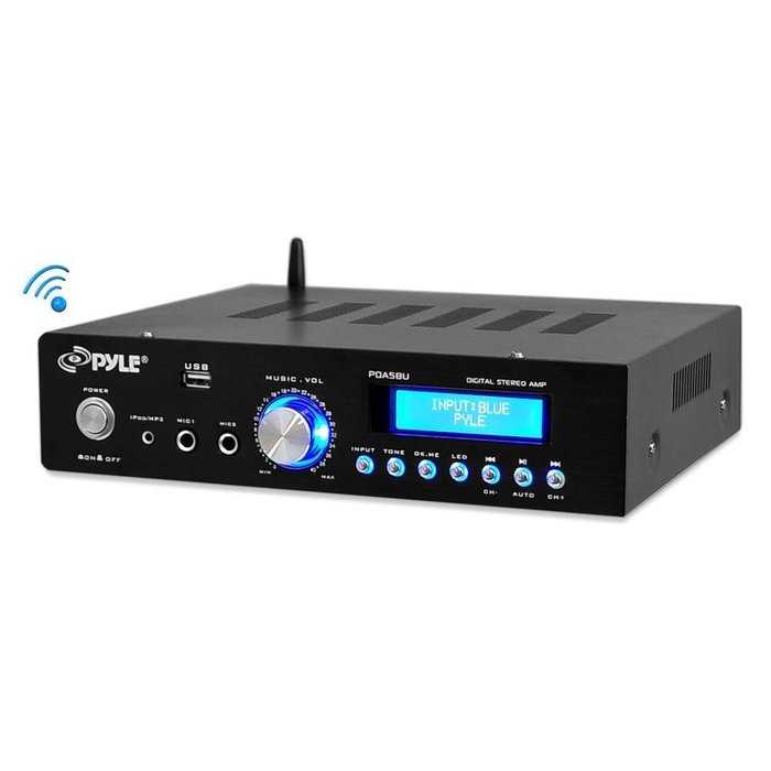 Pyle Pda5bu Amplifier Receiver Stereo Bluetooth Am Fm Radio Usb