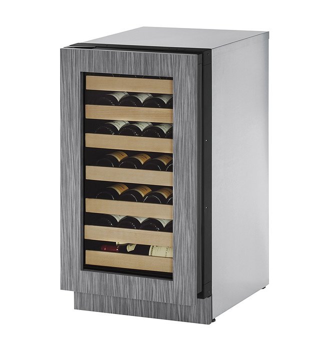U-Line U2218WCINT01A Built-in Wine Storage, 18", Stainless Steel
