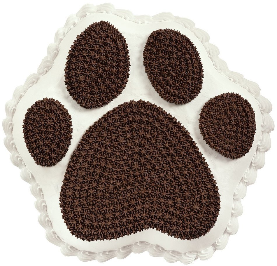 Brand New Novelty Cake Pan-Paw Print 11""X9""X2"" Brand New