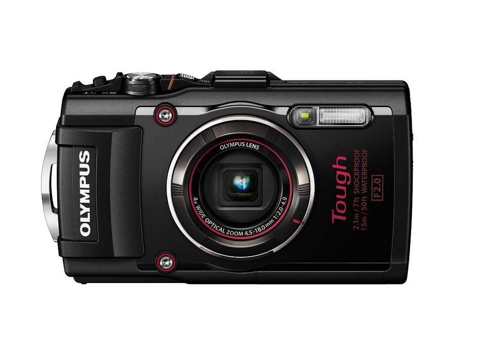 Olympus TG-4 16 MP Waterproof Digital Camera with 3-Inch LCD (Red) N5