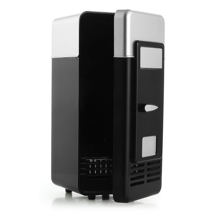 Rubility Mini USB Fridge Cooler Beverage Drink Cans Cooler/Warmer Refrigerator N10