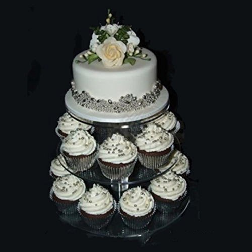 4 Tier Acrylic Round Cupcake Stand N10
