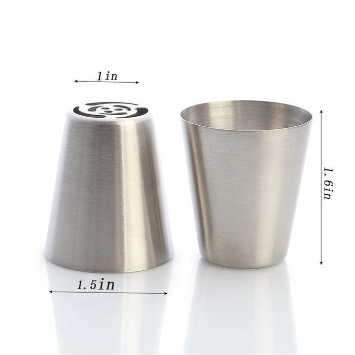 Tobete Cake Decorating Tips Kits Stainless Steel Sugar Craft Nozzle Piping Tips Icing Set Tools N7