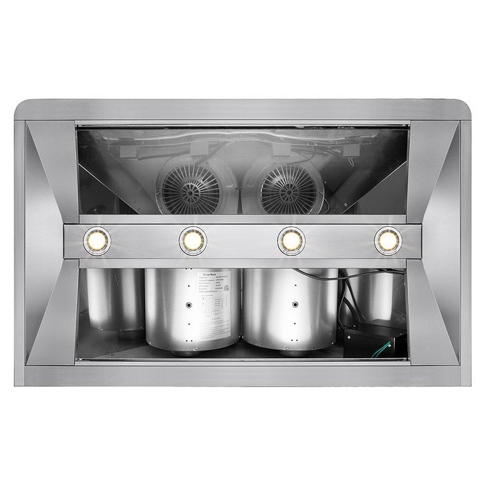 AKDY&reg; 42" Stainless Steel Wall Mount Touch Control LED Display Halogen Lights Kitchen Dual Motor Range Hood N2