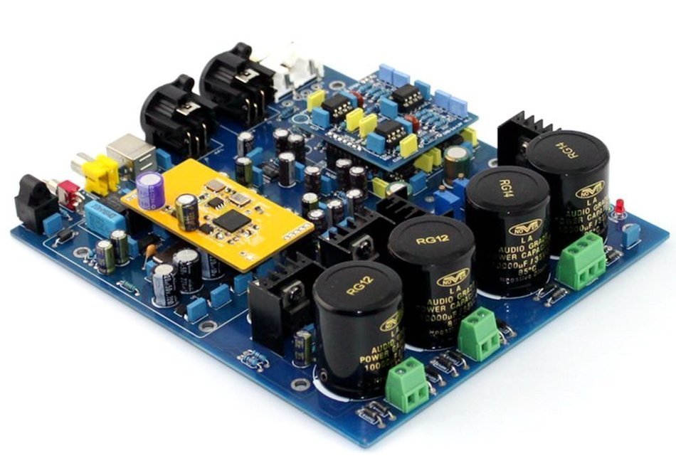 Dual DSD176 DAC Decorder board with XMOS U8 USB card support XLR + RCA L165-31 N5