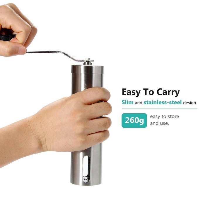 Timo Lee Manual Coffee Bean Grinder,Best Stainless Steel Coffee Beans Grinding N3