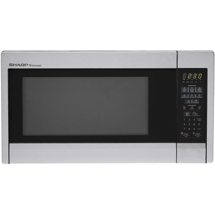 Sharp Countertop Microwave Oven ZR451ZS 1.3 cu. ft. 1000W Stainless Steel with Sensor Cooking N4